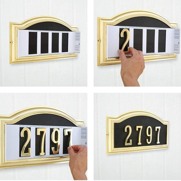 Distinctions by Hillman 4” Die Cast Self-Adhesive House Address Number Number 4 - Picture 7 of 8